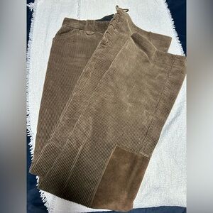 RALPH LAUREN DARK OLIVE CORDUROY JEANS WITH PERSONALITY